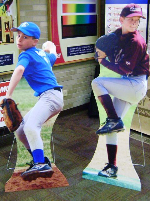 Custom life-size foamcore cutouts