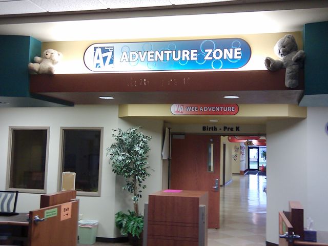 Interior Wayfinding Signs at Orchard Hill Church