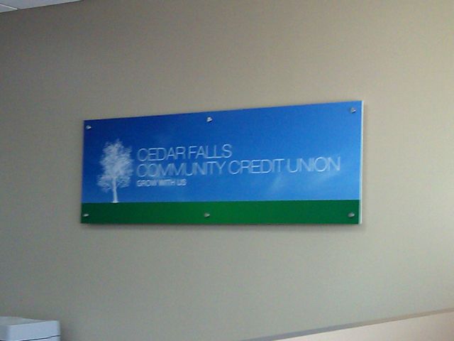 Interior Plexiglass Sign