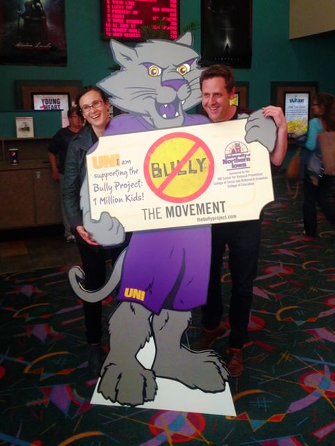 Free-standing, cut to shape display