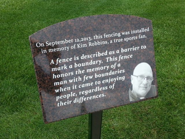 Custom Exterior Dedication Plaque