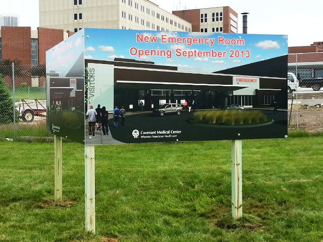 Free-Standing Job Site Sign