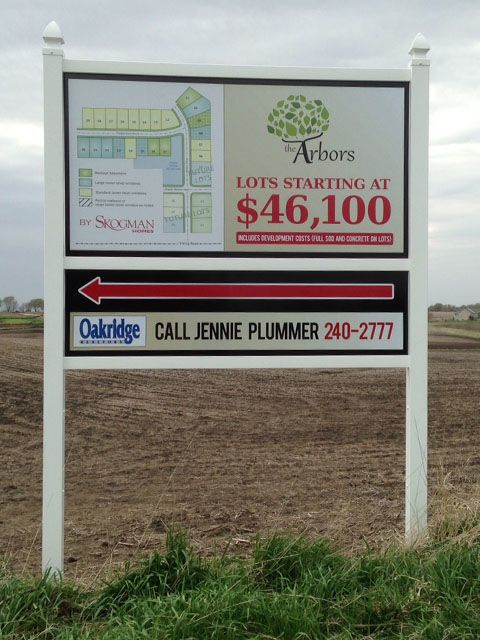 PVC Post Kit with 2 signs