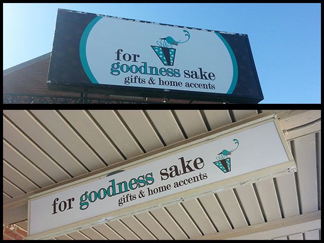 Exterior Signage on and under Roofing