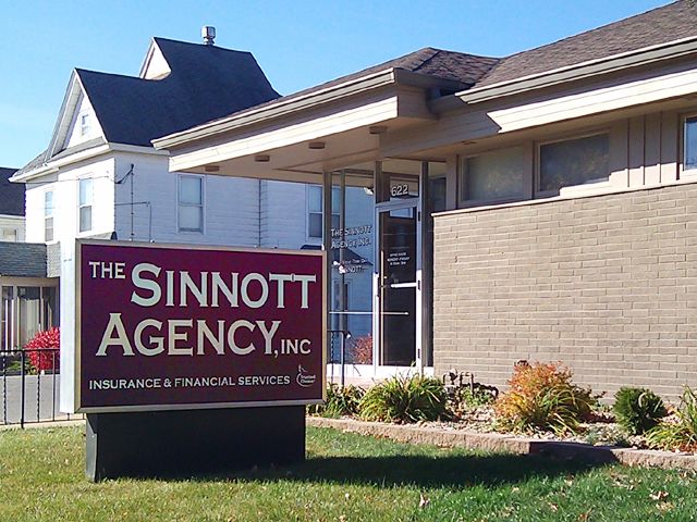 New plexi inserts and window lettering at the Sinnott Agency