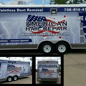 American Hail Repair Full Trailer Wrap