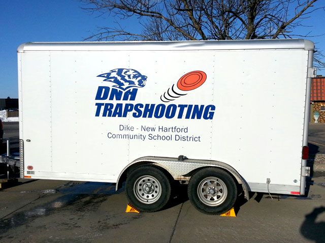 Local Trapshooting Team Trailer Lettering