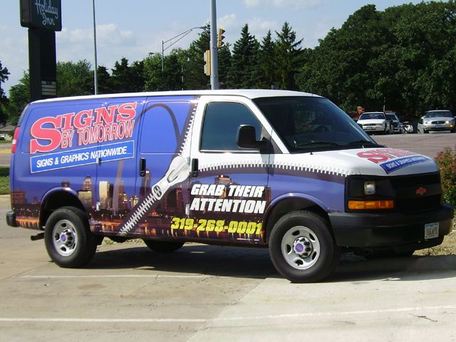 Partial Vehicle Van Wrap