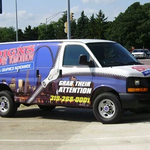 Partial Vehicle Van Wrap