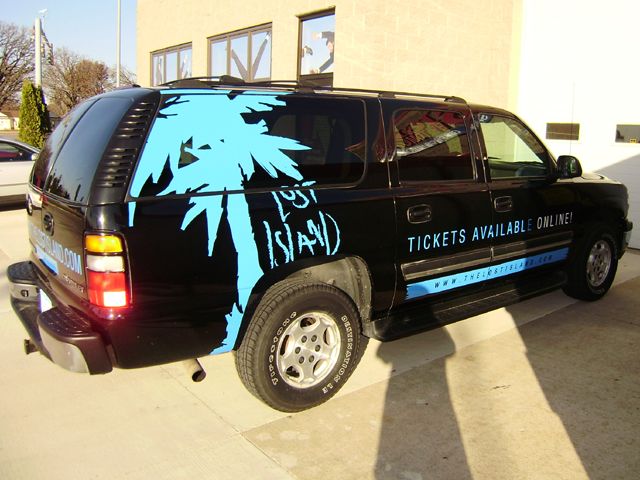 Partial Vehicle Wrap for Lost Island