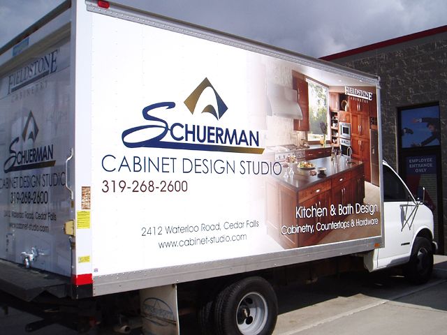 Partial Vehicle Wrap for Cabinet Retailer in Cedar Falls