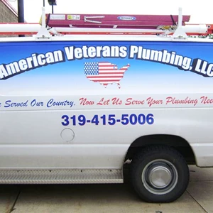 American Veterans Plumbing Van Graphics