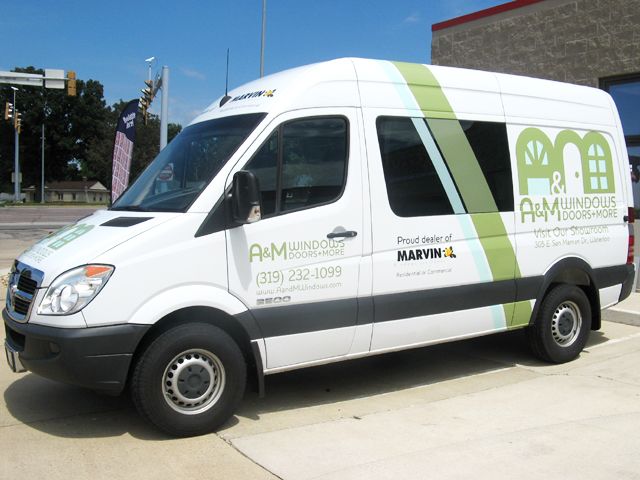 A&M Windows Delivery Van Graphics
