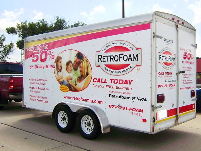 Retrofoam of Iowa Enclosed Trailer Graphics