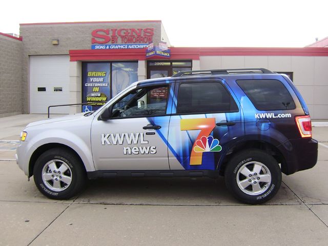 KWWL News Vehicle Partial Wrap