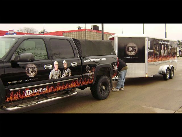 Campfire Stories Truck & Trailer Partial Wrap