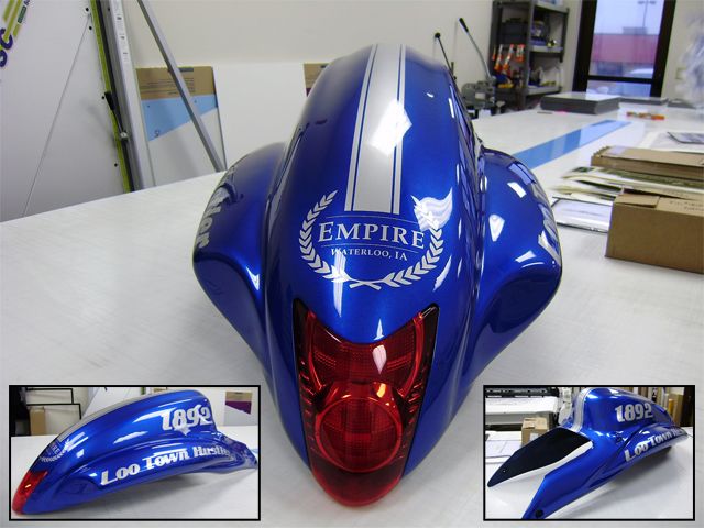 Vinyl Graphics Applied to Customer's Street Bike