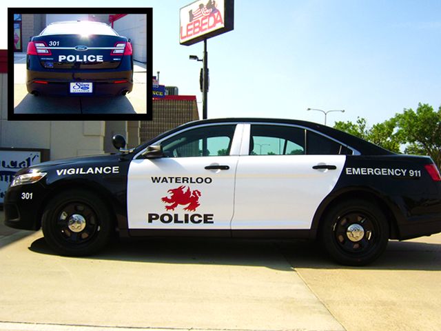 WPD Full door wrap + reflective lettering & griffin logos