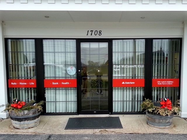 Front Entrance Window Decals