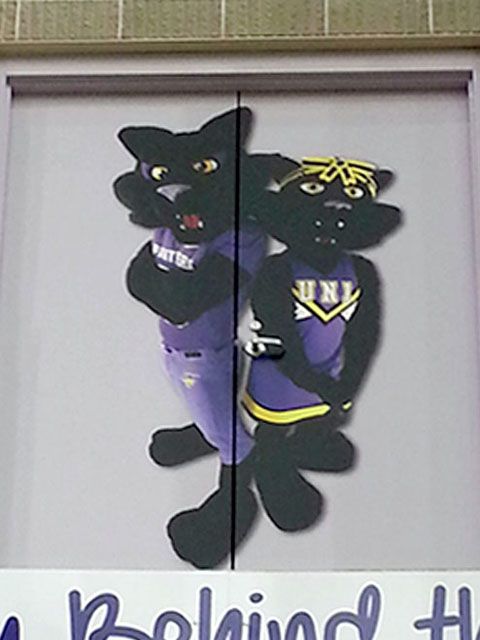 Vinyl Decals attached to a Door