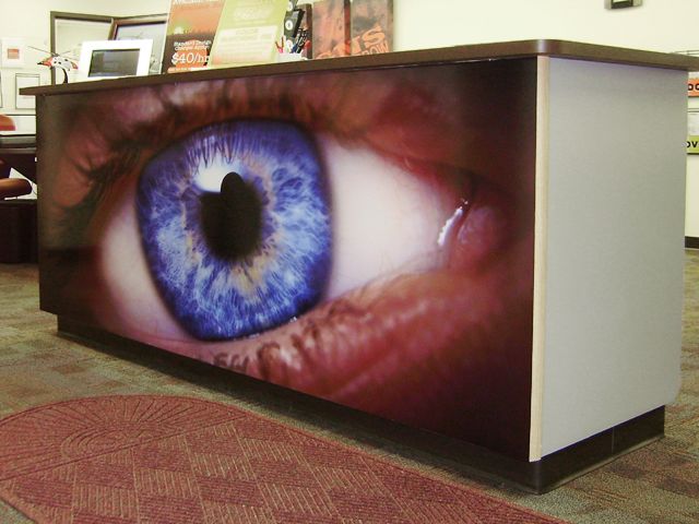 Digitally Printed Full Color Graphic in SBT Showroom