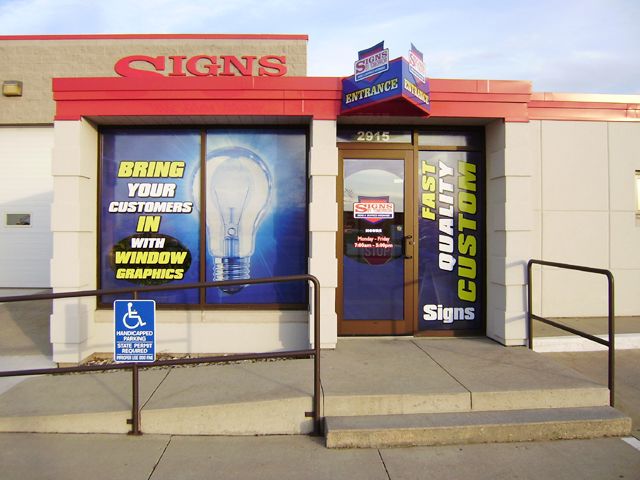 Signs by Tomorrow of Cedar Falls Storefront Window Graphics