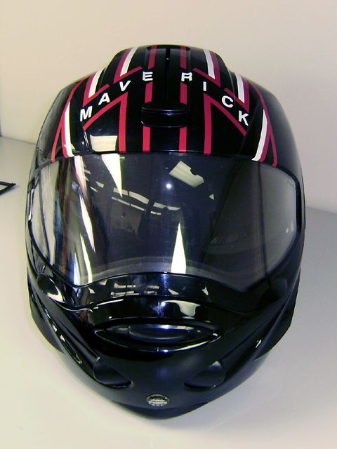Custom snowmobile helmet graphics