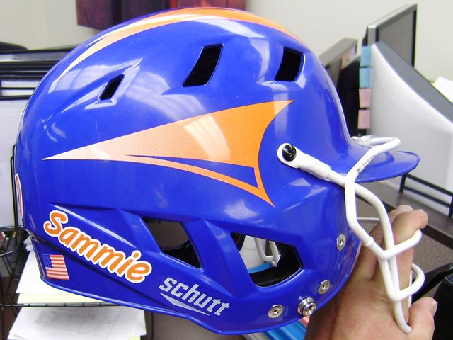 Custom Softball Helmet Graphics