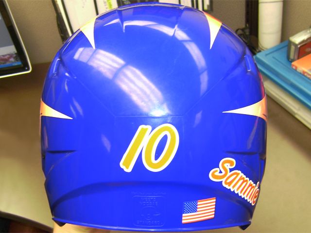 Custom Softball Helmet Graphics
