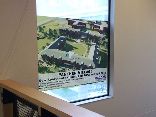 Vinyl Window Graphics Installed on Glass