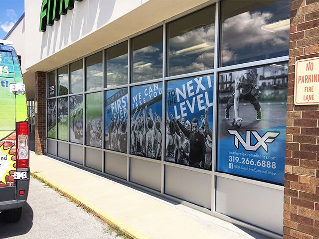 Perforated Window Vinyl