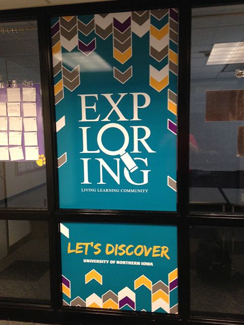 Vinyl Decal installed to interior window