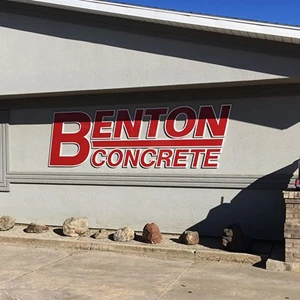 Benton Concrete Storefront Signage