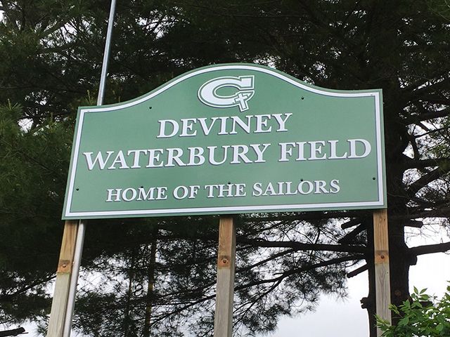 Cut-To-Shape Sign for Columbus High School