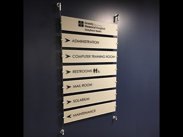Custom Interior Wayfinding Sign
