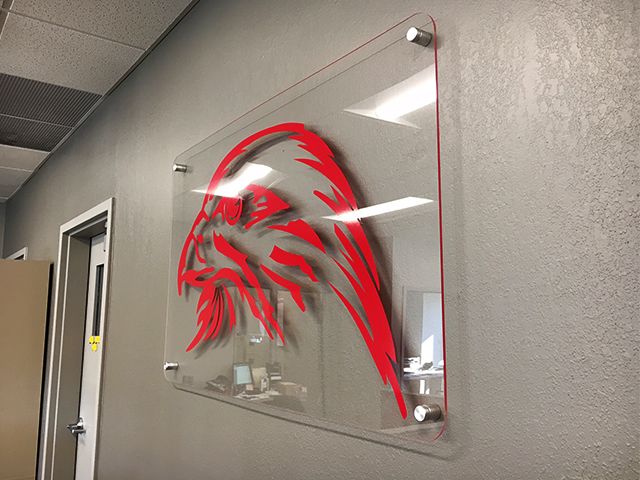 Hawkeye Alarm Interior Clear Plexiglass + Standoffs