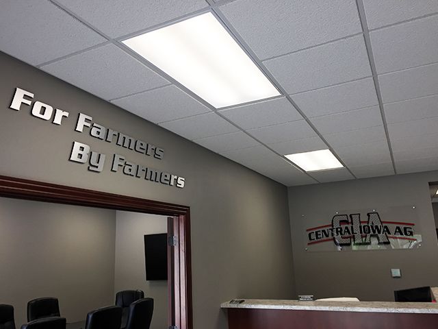 Interior Signs at Central Iowa Ag