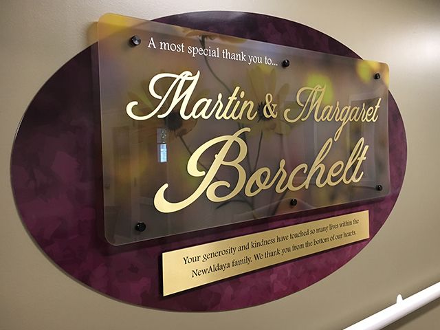 Layered 3Mil DiBond and Plexi Glass Sign