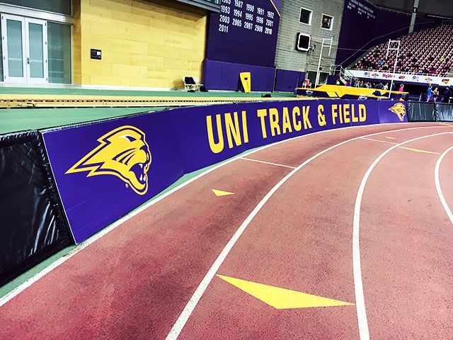 Custom Signage for UNI Track & Field