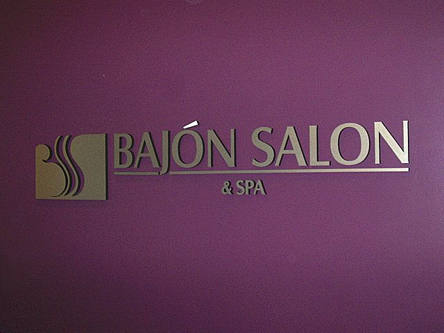 Dimensional Foam Letters Bajon Salon and Spa