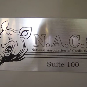 NACS Laser Cut Plaque
