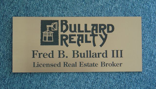 Bullard Realty Laser Cut Plaque