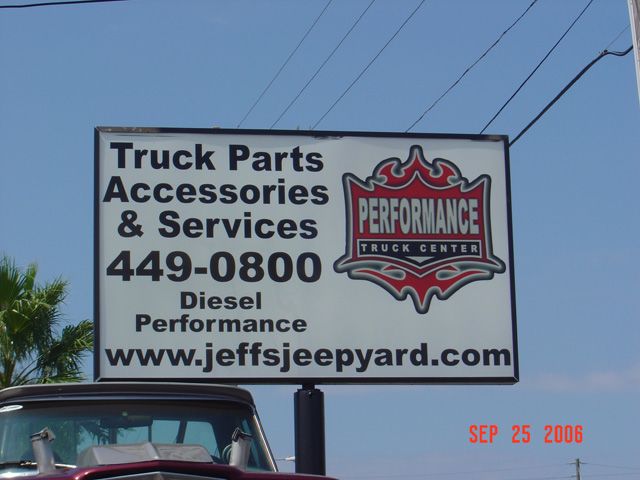 Truck Parts Pylon Sign