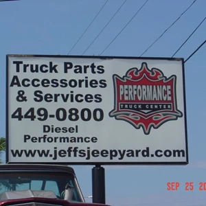 Truck Parts Pylon Sign