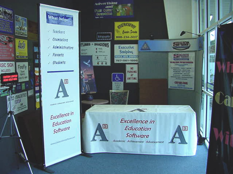 Nylon Table Cloth & Adjustable Banner Stand