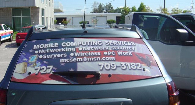 Computer Services 1-way Vision Rear Window