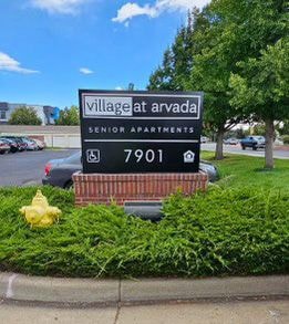 Monument Sign with external lighting