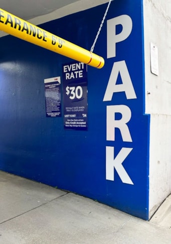 Wall Graphics & Murals, Parking Garage Signage, Clearance Bar Lettering