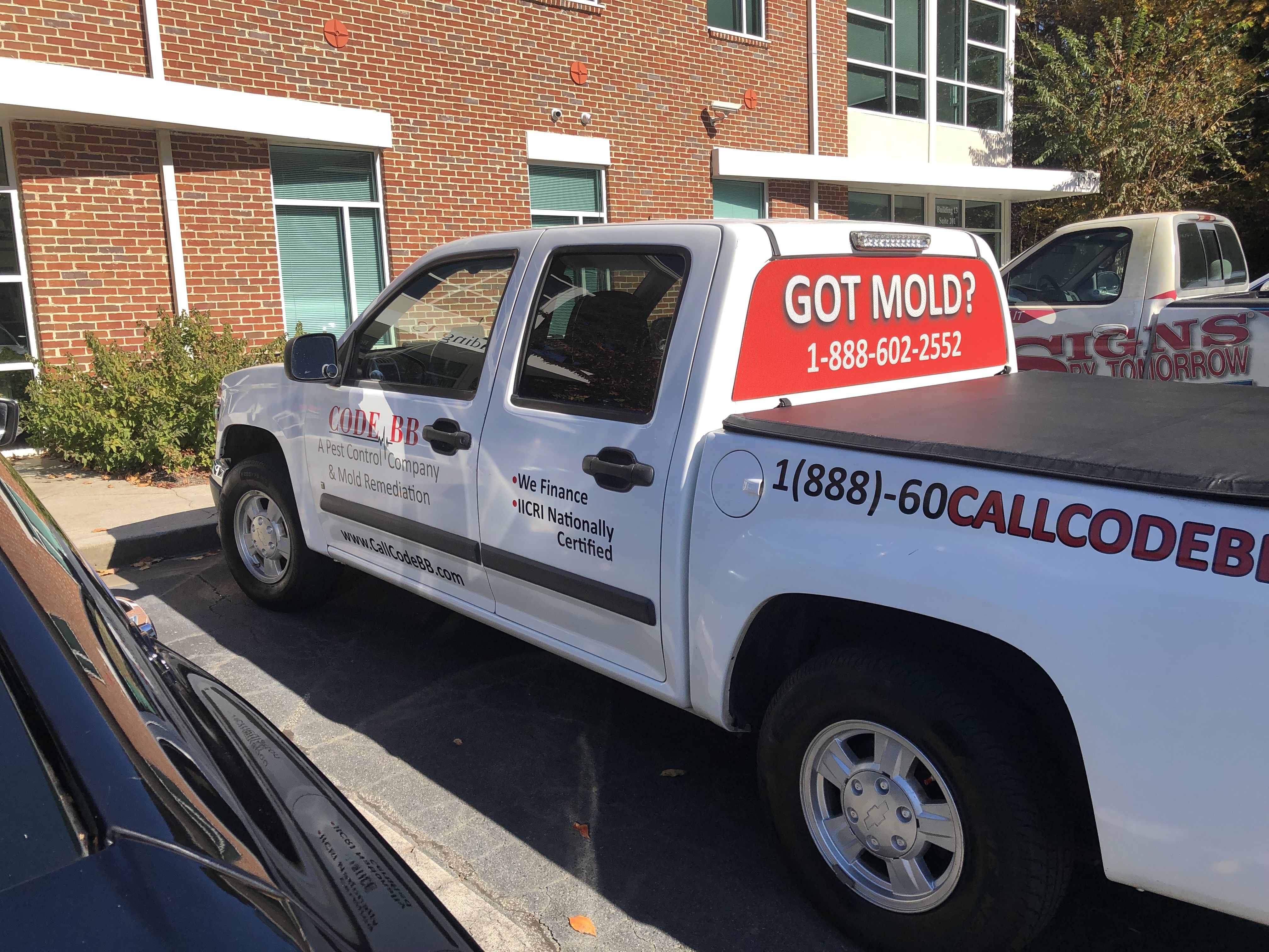 Code BB Truck Lettering and Rear Window Perf