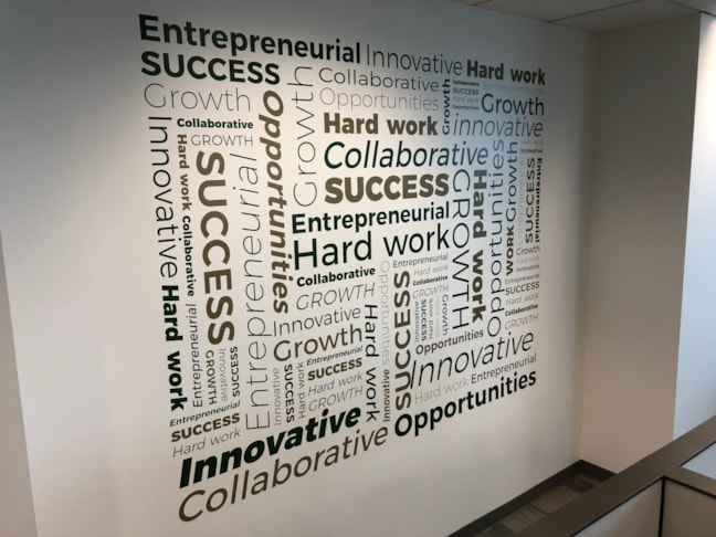 Indoor Vinyl Lettering & Graphics